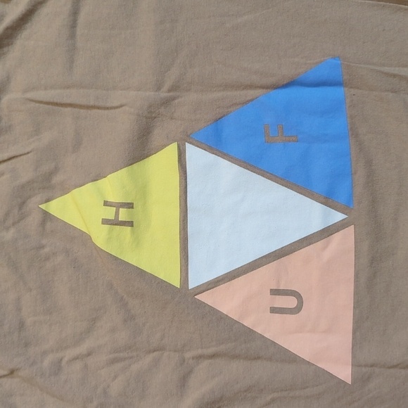 HUF Tan Graphic Tee T Shirt Small - Picture 10 of 10